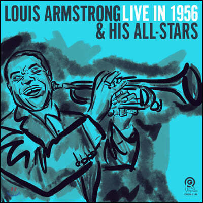 Louis Armstrong & His All-Stars ( ϽƮ   ýŸ) - Live in 1956 [ ÷ LP]