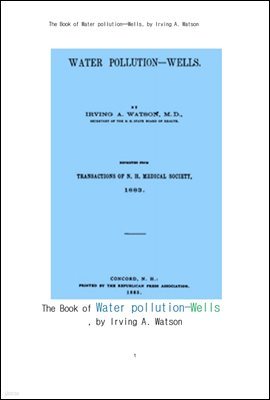 ,칰.The Book of Water pollution--Wells, by Irving A. Watson