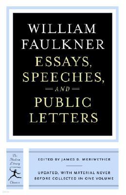 Essays, Speeches & Public Letters