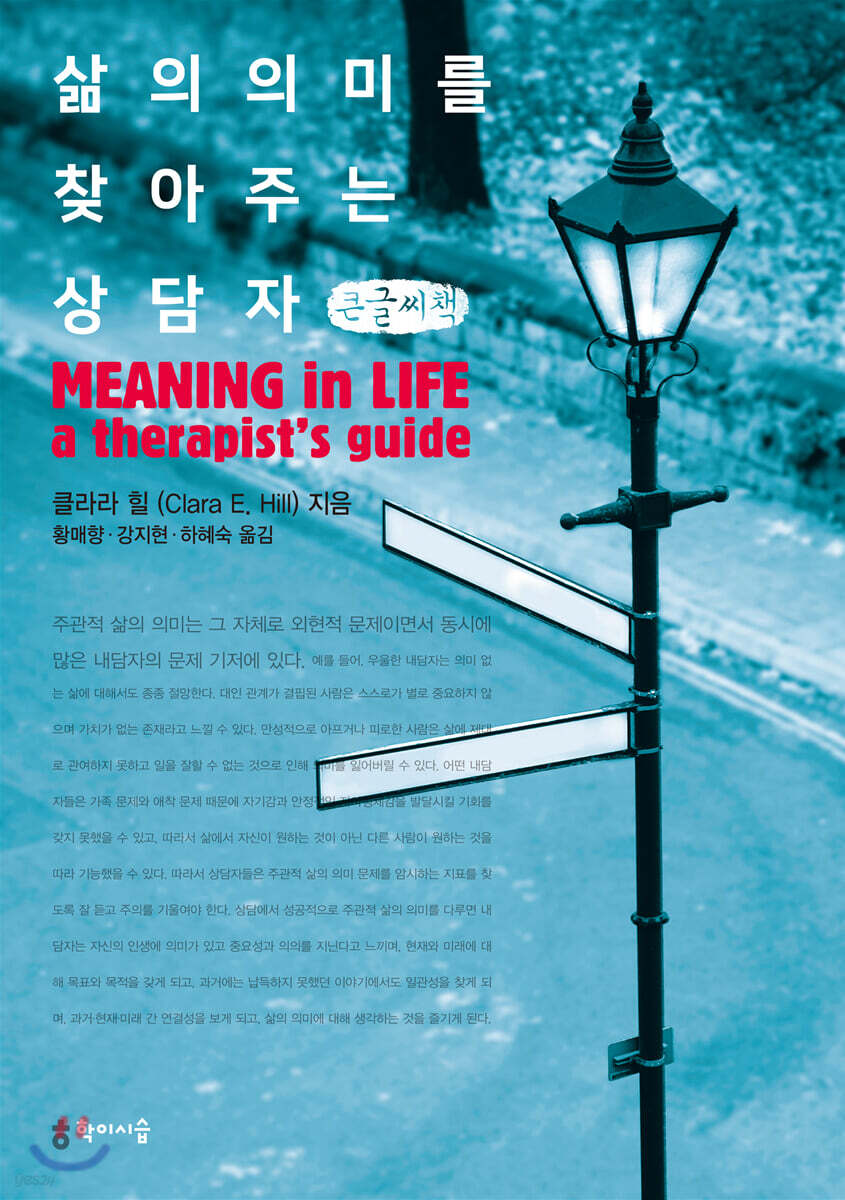 삶의 의미를 찾아 주는 상담자 (큰글씨책)