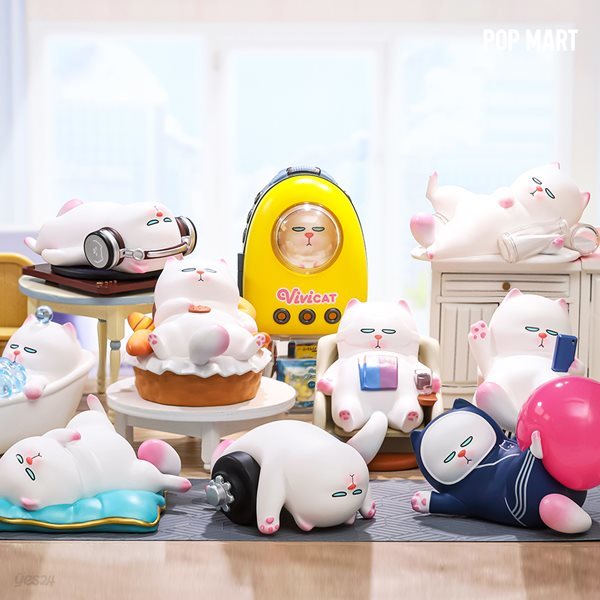 [팝마트코리아 정품 공식판매처] 비비캣-귀찮은고양이 시리즈_박스