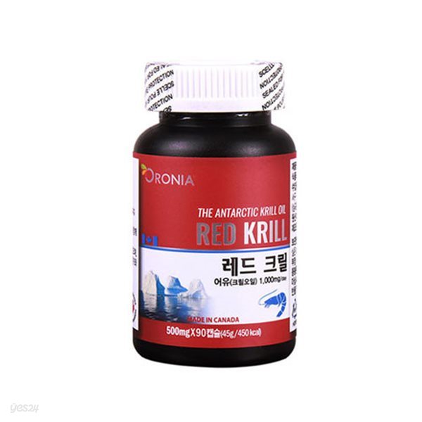 [오로니아] 캐나다 100% 청정남극크릴 인지질 56% 오로니아 크릴오일 500mg*90캡슐 오메가3 아스타잔틴