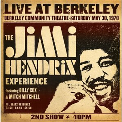 Jimi Hendrix Experience — Live At Berkeley 앨범 커버