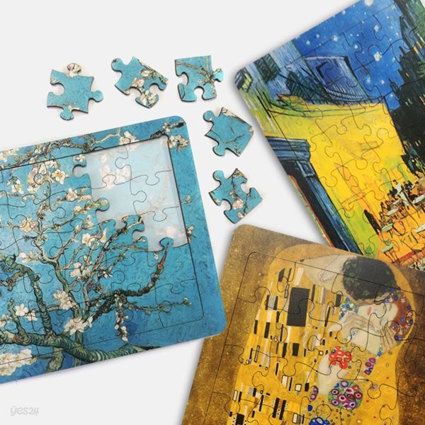 명화 35피스 치매예방 목재 판퍼즐