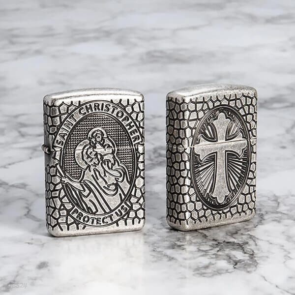 ZIPPO 49160 Armor&#174; St. Christopher Medal Design