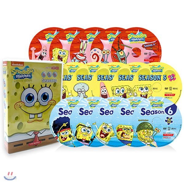 [DVD] SpongeBob SquarePants Season 4~6 보글보글 스폰지밥 시즌4~6집 15종 B세트