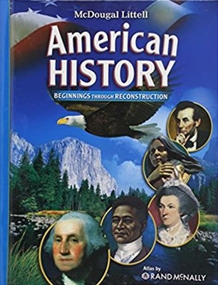 American History, Grades 6-8 Beginnings Through Reconstruction: Mcdougal Littell American History (McDougal Littell Middle School American History)  [(English) Hardcover ? Student Edition, 1 1월 2007 
