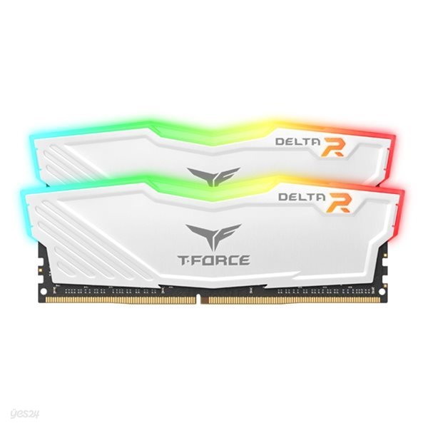 TeamGroup T-Force DDR4 16G PC4-28800 CL18 Delta RGB 화이트 (8Gx2) 서린