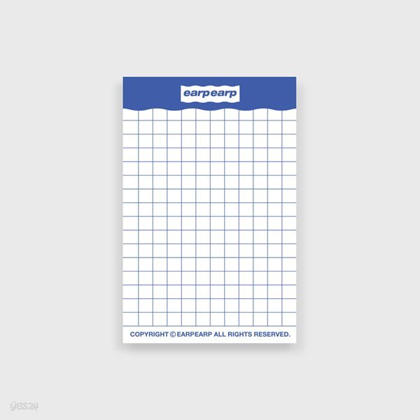 signature memo pad-blue(떡메모지)