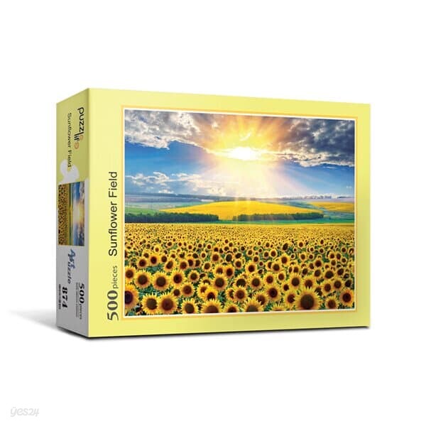 [액자포함]직소퍼즐 500조각 해바라기 들판 PL874