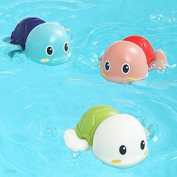 레츠토이 수영하는 거북이 삼총사 유아 목욕놀이 물놀이 장난감
