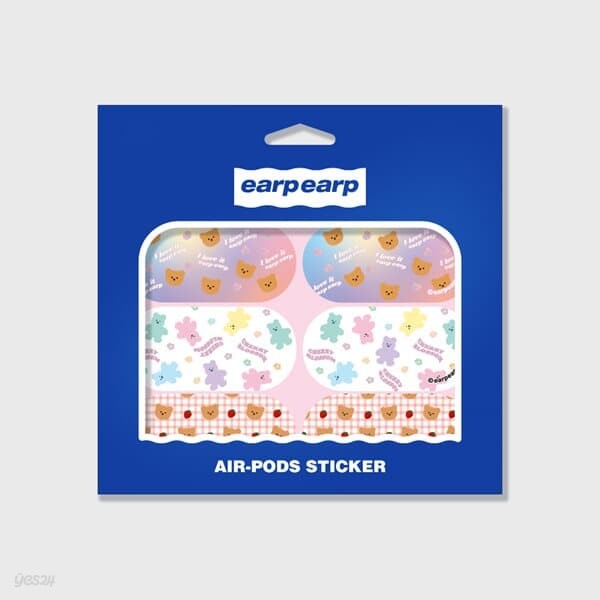 Earpearp air pods sticker pack-pastel pink