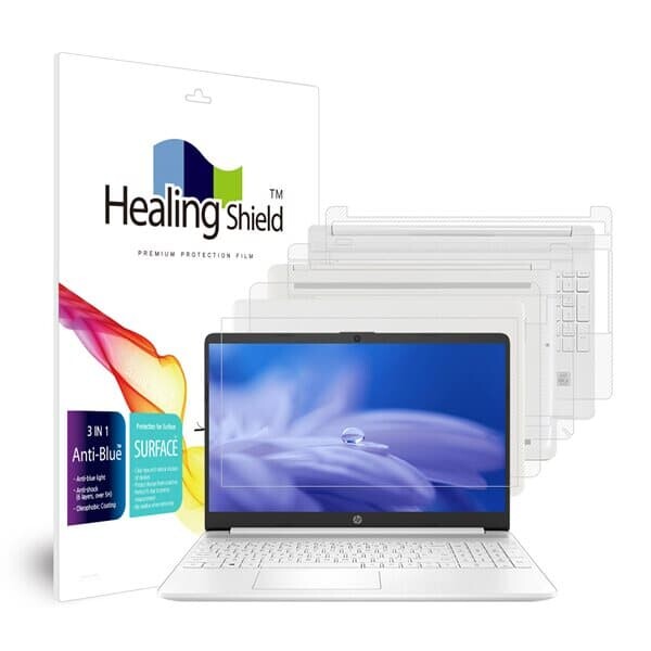 HP 15S-fq1003TU 블루라이트차단 액정보호필름1매 외부3종 세트