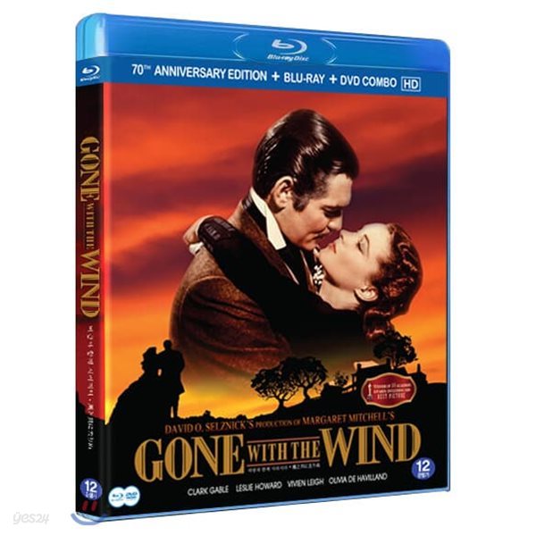 바람과 함께 사라지다 : 블루레이 (BD+DVD COMBO)