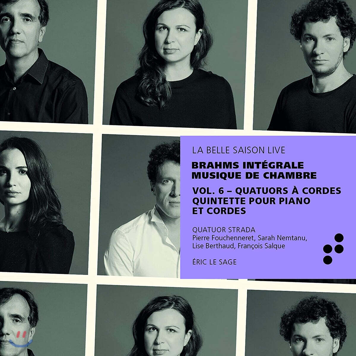 Eric Le Sage 브람스: 현악사중주 전곡, 피아노 5중주 (Brahms Integrale Musique de Chambre Vol.6)