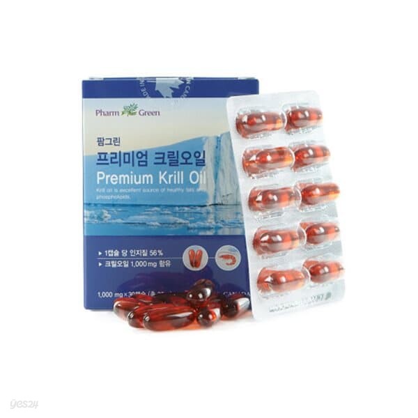 팜그린 프리미엄 크릴오일 1000mg x 30캡슐