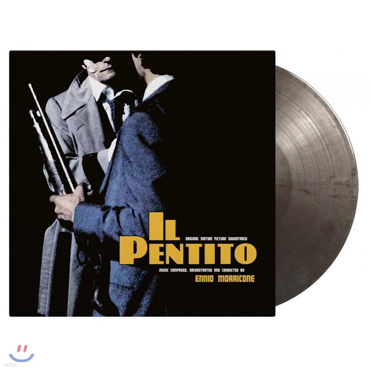 암살자 영화음악 (Il Pentito, The Repenter OST by Ennio Morricone 엔니오 모리꼬네) [실버 &amp; 블랙 마블 컬러 LP]