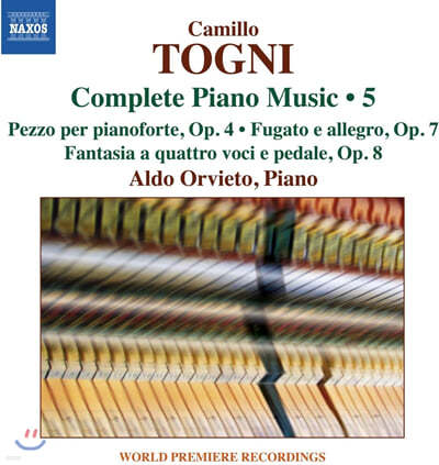 Aldo Orvieto 카밀로 토니: 피아노 작품 전곡 5집 (Camillo Togni: Complete Piano Music Vol.5) 