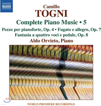 Aldo Orvieto 카밀로 토니: 피아노 작품 전곡 5집 (Camillo Togni: Complete Piano Music Vol.5)
