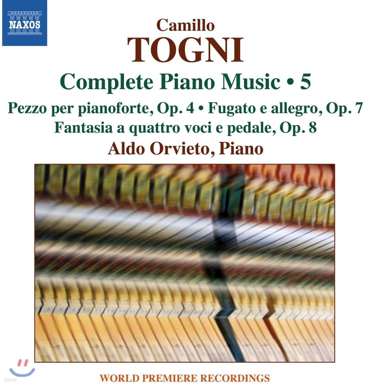 Aldo Orvieto 카밀로 토니: 피아노 작품 전곡 5집 (Camillo Togni: Complete Piano Music Vol.5)