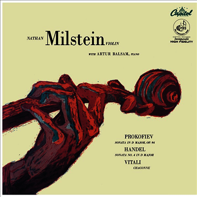 프로코피에프 & 헨델: 바이올린 소나타, 비탈리: 샤콘느 (Prokofiev & Handel: VIolin Sonatas, Vitali: Chaconne) (180g)(LP) - Nathan Milstein