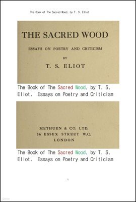 Ƽ   ÷а п ż .The Book of The Sacred Wood, by T. S. Eliot