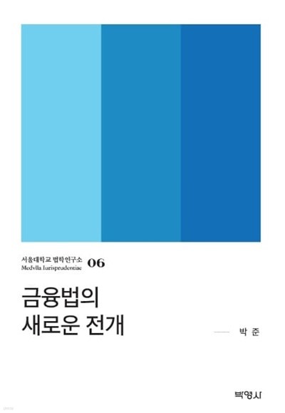 금융법의 새로운 전개 (서울대학교 법학연구소 6)