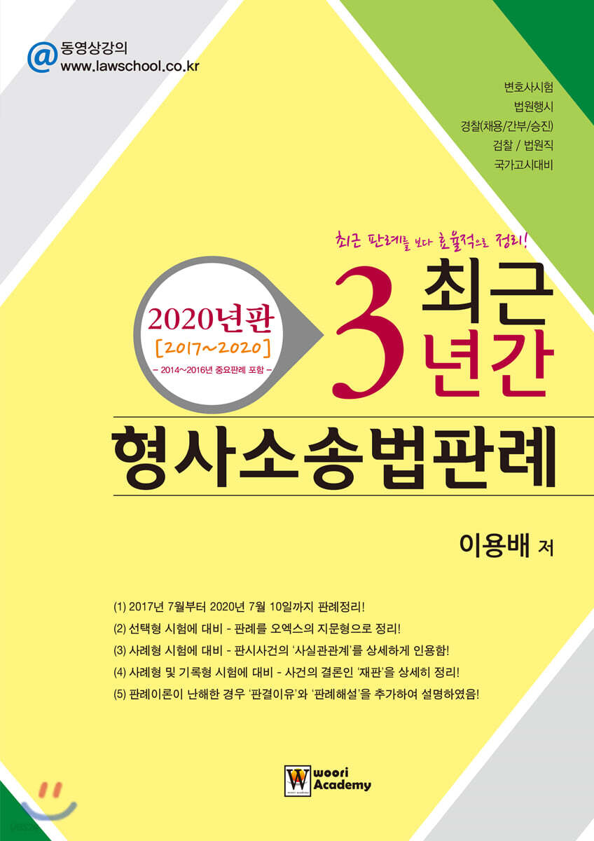 최근 3년간 형사소송법판례
