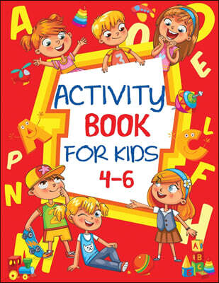 Blue Wave Press Activity Book for Kids 4-6: Fun Children's Workbook with Puzzles, Connect the Dots, Mazes, Coloring, and More