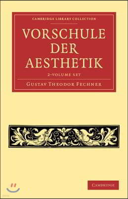 Vorschule Der Aesthetik 2 Volume Set