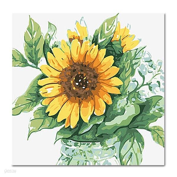 DIY 페인팅 썬플라워인더글라스 PE43 (25x25)