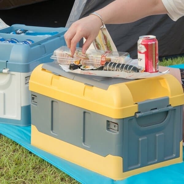 캠핑 테이블 다용도 수납 폴딩 박스 트렁크 정리함