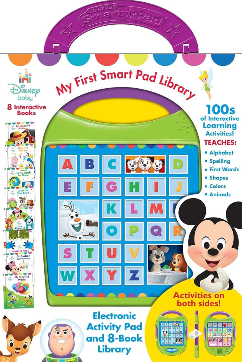 Disney Baby: My First Smart Pad Library Electronic Activity Pad and 8-Book Library Sound Book Set