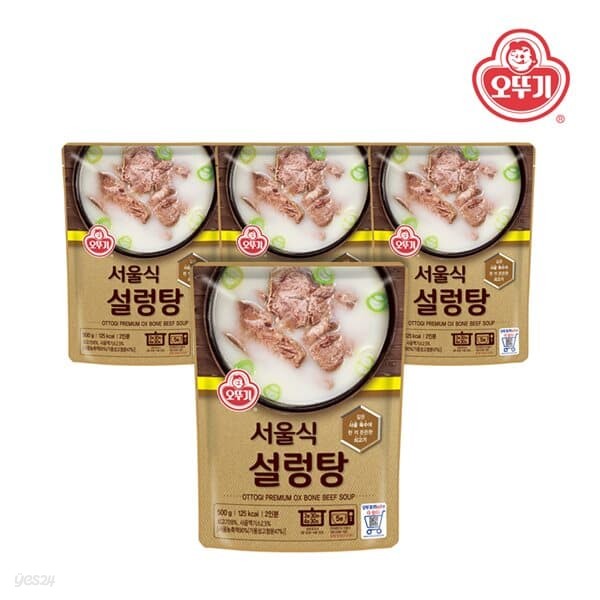 오뚜기 서울식 설렁탕 500g x 4개