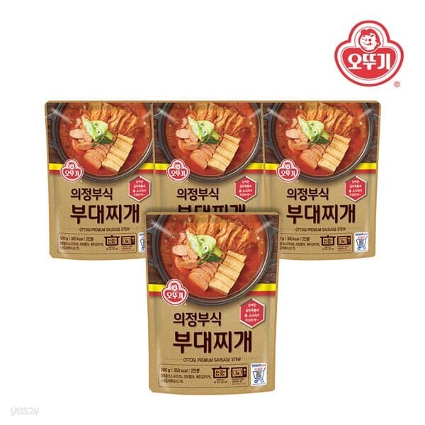 오뚜기 의정부식 부대찌개 500g x 4개