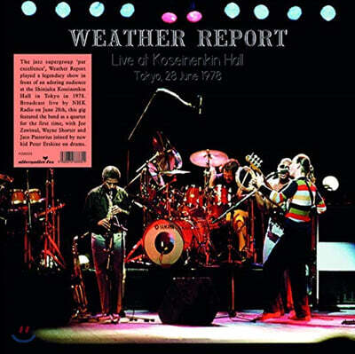 Weather Report — Live at Shinjuku Koseinenkin Hall, Tokyo, Japan, 1978 앨범 커버