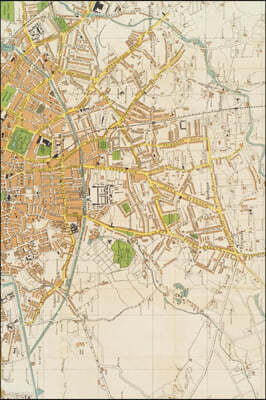 Dublin (20th Century Map) 4x6" Field Journal / Field Notebook / Field Book / Memo Book / Pocket Notebook (50 pages/25 sheets)