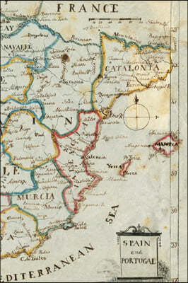 Spain and Portugal (18th Century Map) 4x6" Field Journal / Field Notebook / Field Book / Memo Book / Pocket Notebook (50 pages/25 sheets)