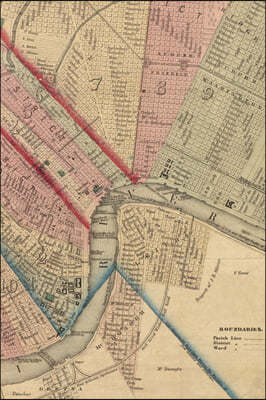 New Orleans (1861 Map) 4x6" Field Journal / Field Notebook / Field Book / Memo Book / Pocket Notebook (50 pages/25 sheets)