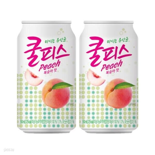 동원 쿨피스복숭아 350mL 12캔