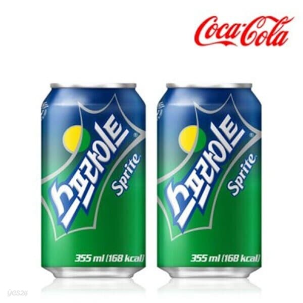 코카콜라 스프라이트 355mL 24캔