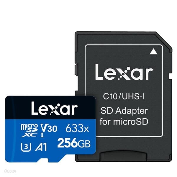 [렉사] 공식판매원 microSD카드 633배속 UHS-Ⅰ급 256GB
