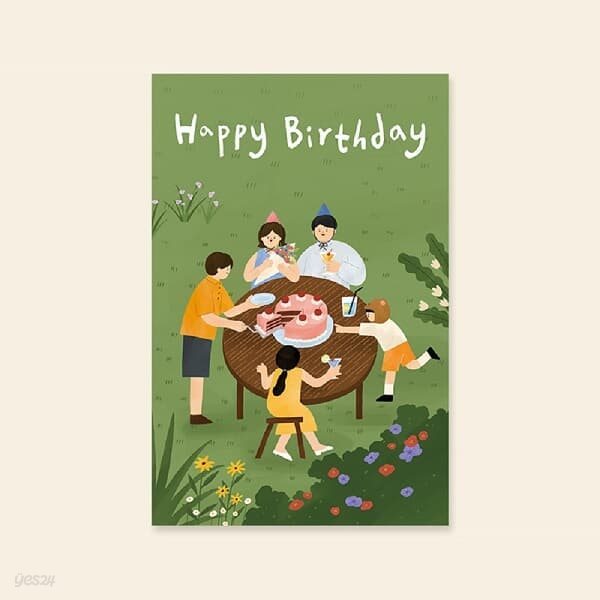 [카드] Happy birthday 가족
