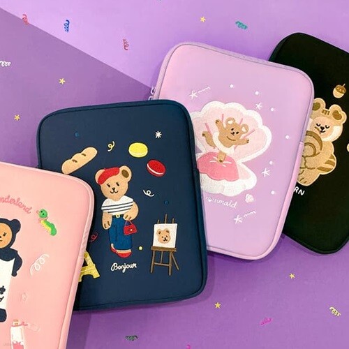 [고별특가]쥬시베어 태블릿 PC 파우치(11인치)