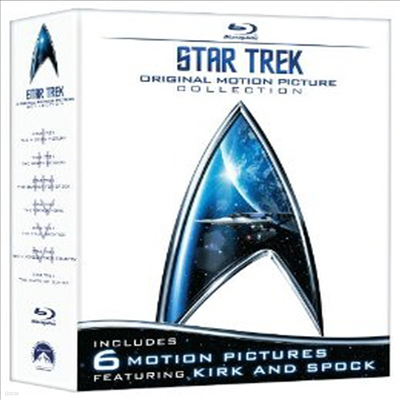 Star Trek (Ÿ Ʈ 1-6+ʽ): Original Motion Picture Collection (Star Trek I, II, III, IV, V, VI + The Captain's Summit Bonus Disc) (ѱ۹ڸ)(7Blu-ray)(Boxset) (2009)