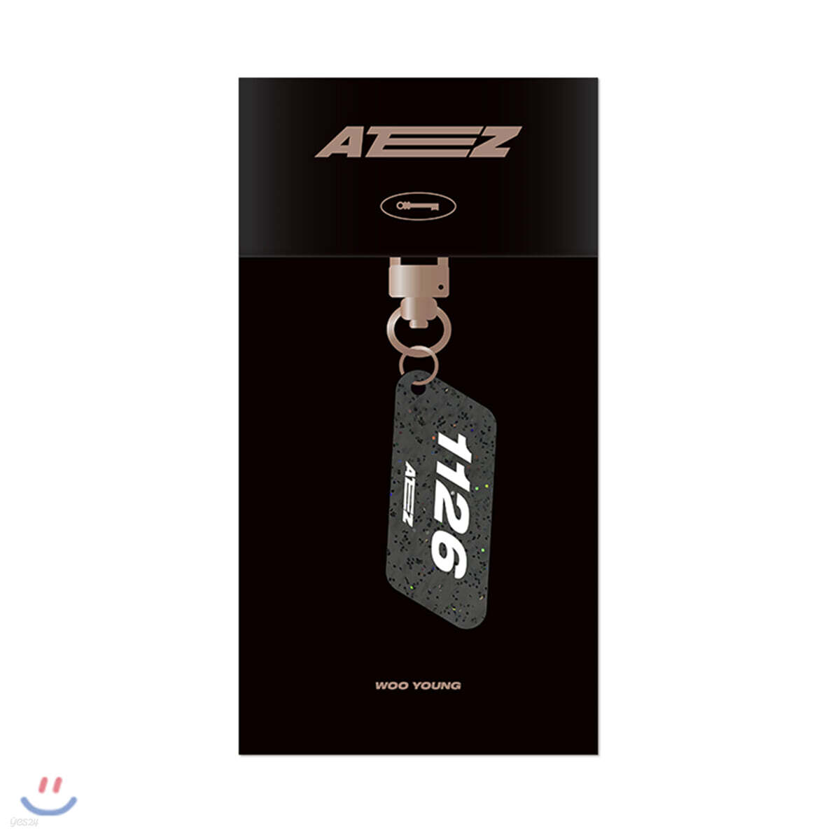 에이티즈 (ATEEZ) - OFFICIAL LIGHT STICK CASE ACCESSORY - ACRYLIC KEYRING [우영]