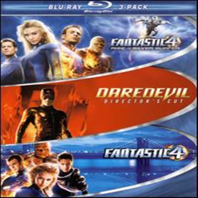 Marvel Blu-ray Three-Pack ( 3) (Fantastic Four / Fantastic Four: Rise of the Silver Surfer / Daredevil) (ѱ۹ڸ)(Blu-ray)(2008)