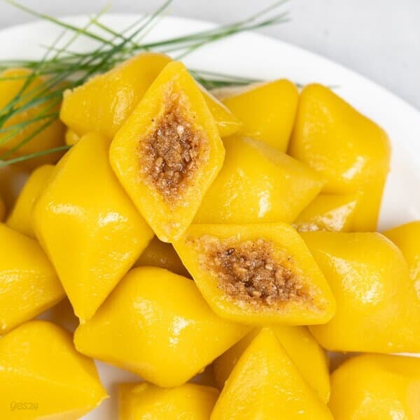 [싸리재] 단호박 송편 500g - 인공화학첨가물 0% 우리 농산물로 만듭니다