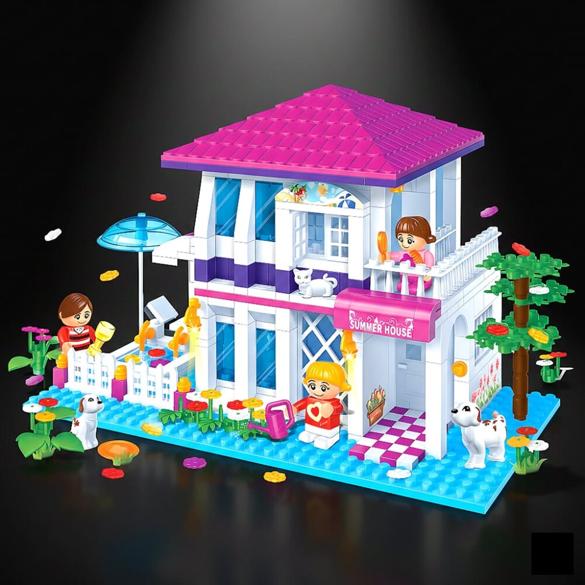 [Kiplex] 조립블록모델 : 여아용 인형의 집_홀리데이 빌라