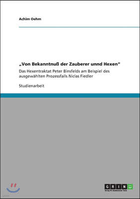 "von Bekanntnu? Der Zauberer Unnd Hexen